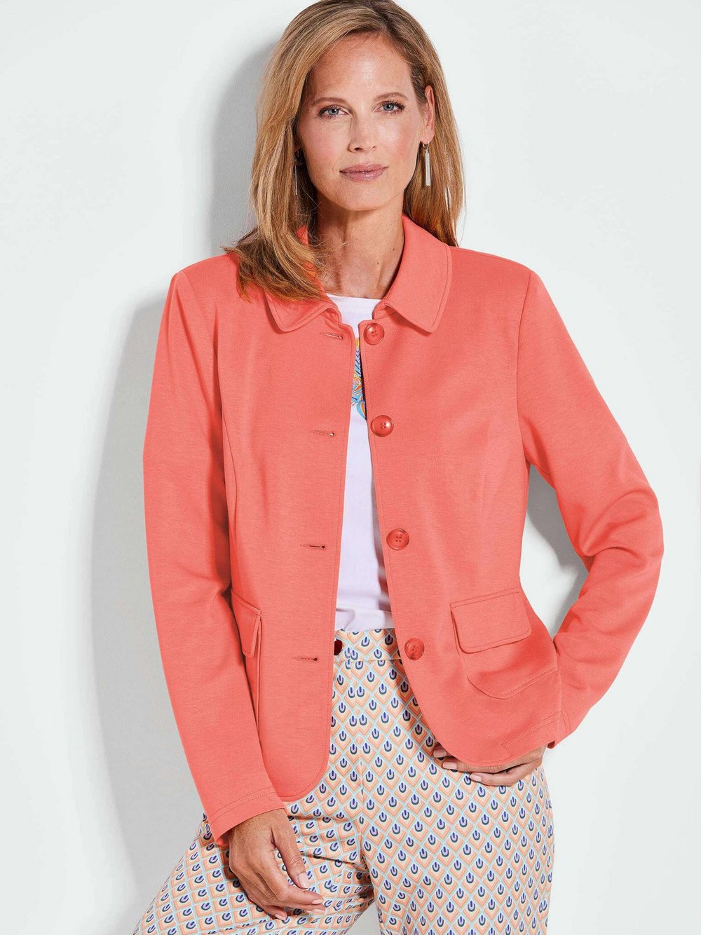 Goldner Jerseyjacke Damen Polyamid