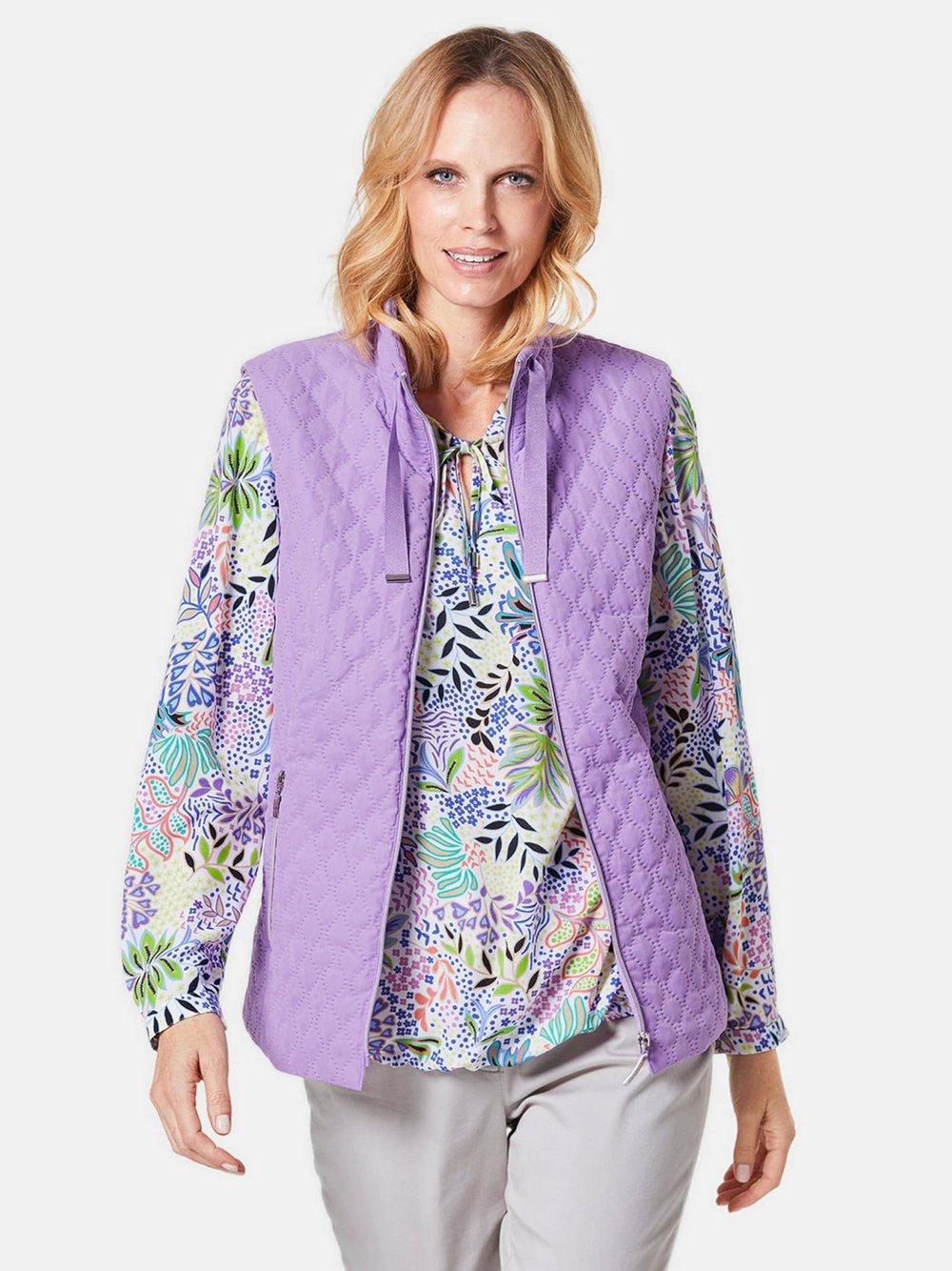 Goldner Steppweste Damen