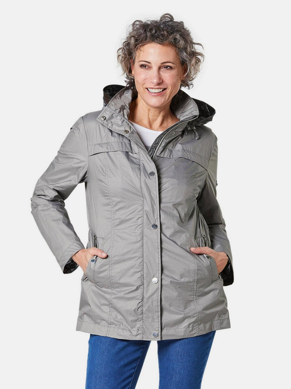 Goldner Leichtjacke Damen Polyamid