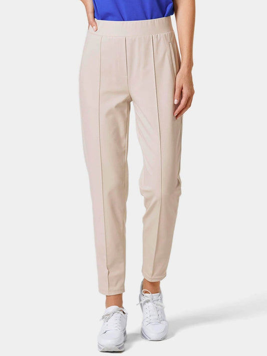 Goldner Stoffhose Damen Polyamid