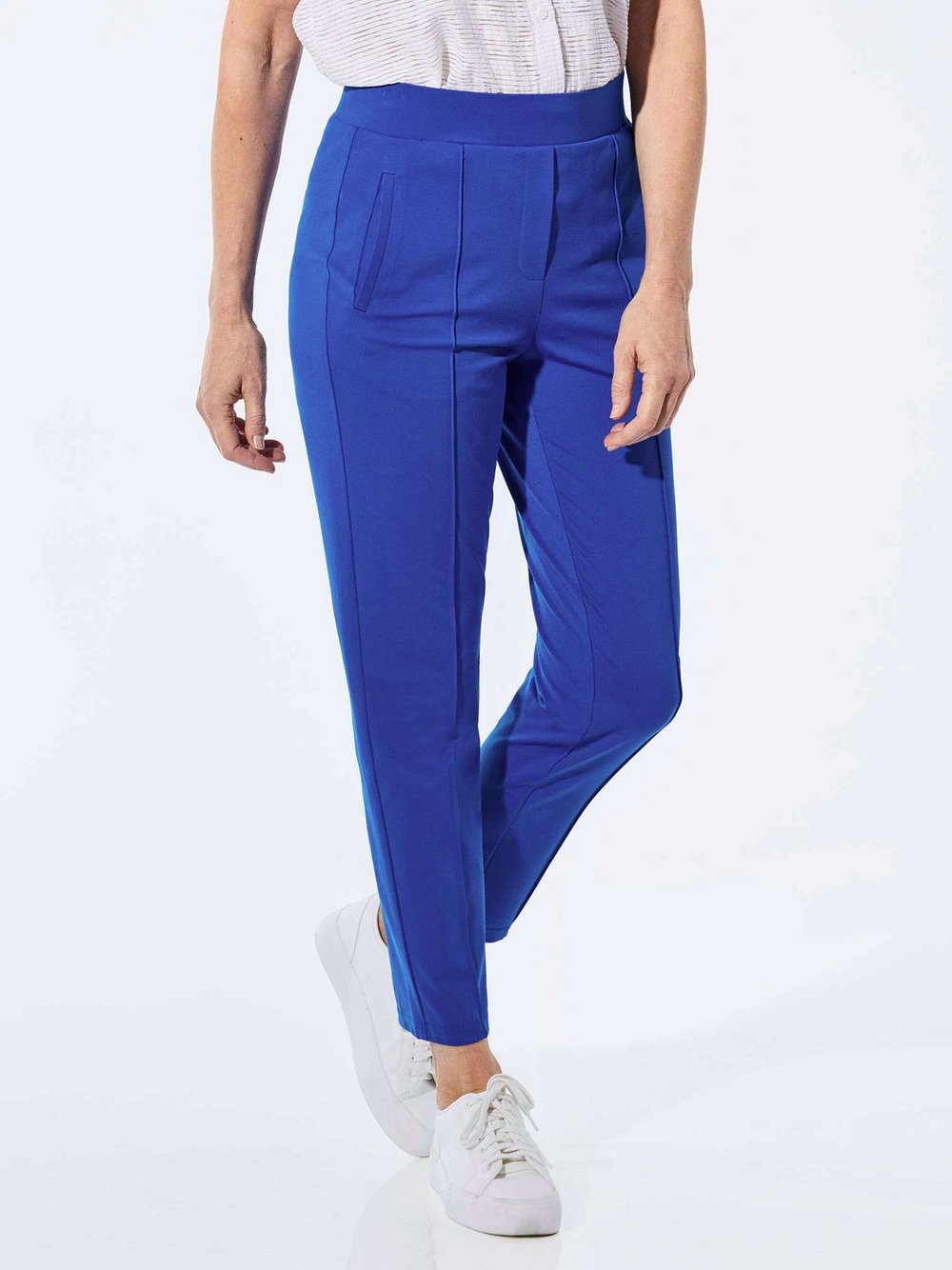 Goldner Stoffhose Damen Polyamid