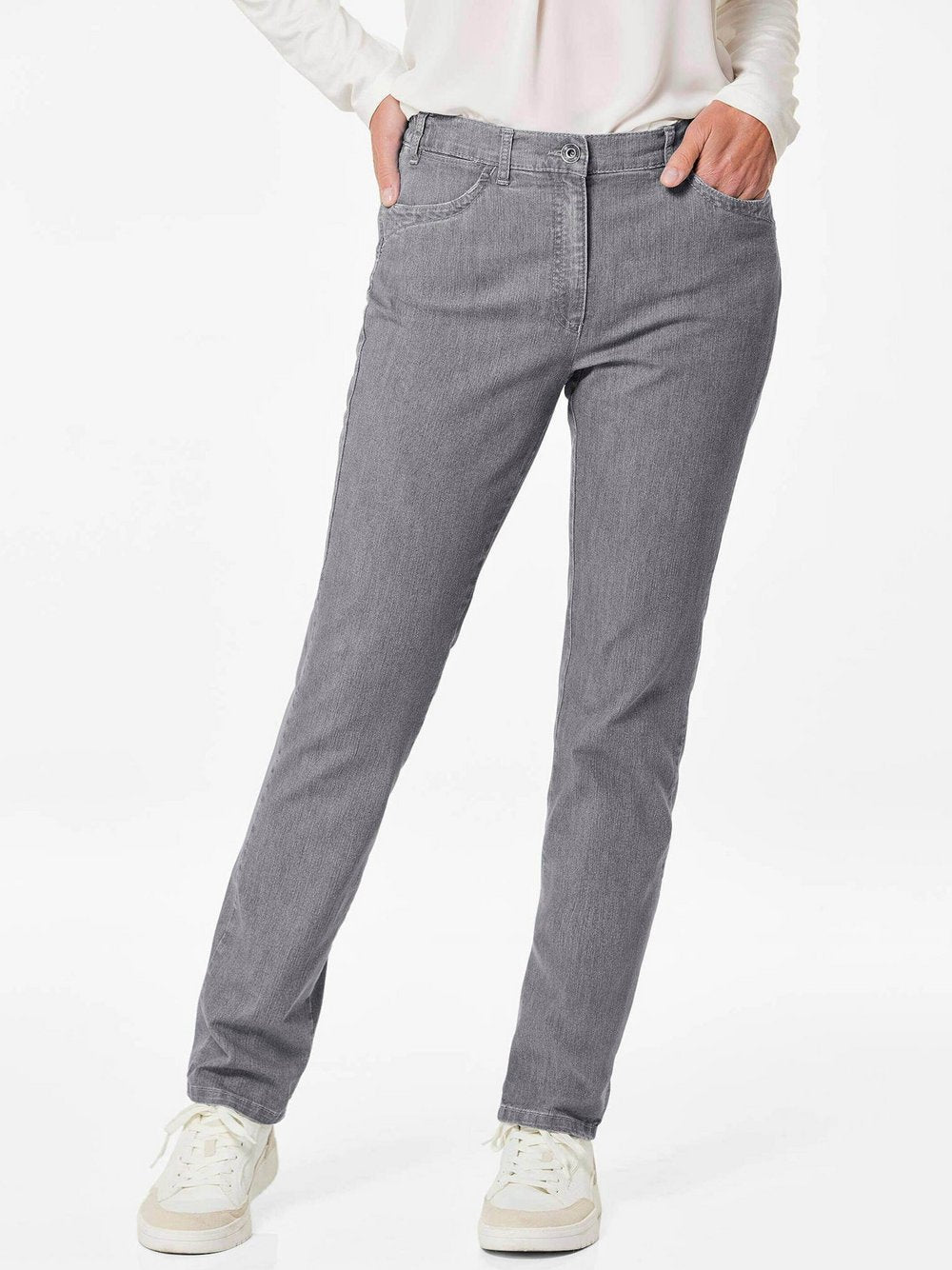 Goldner Jeanshose Damen Baumwolle