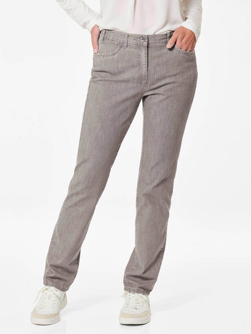 Goldner Jeanshose Damen Baumwolle