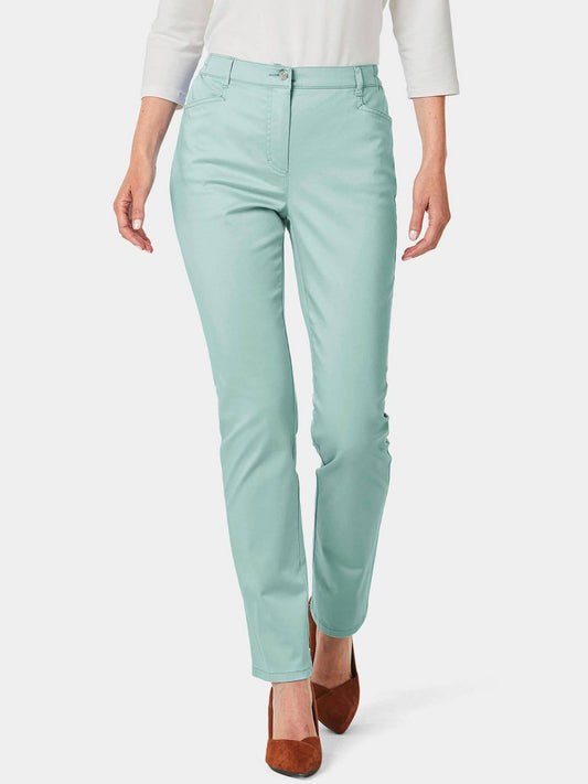 Goldner Baumwollhose CARLA Damen Baumwolle