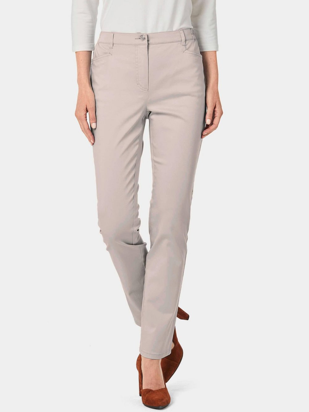 Goldner Baumwollhose CARLA Damen Baumwolle