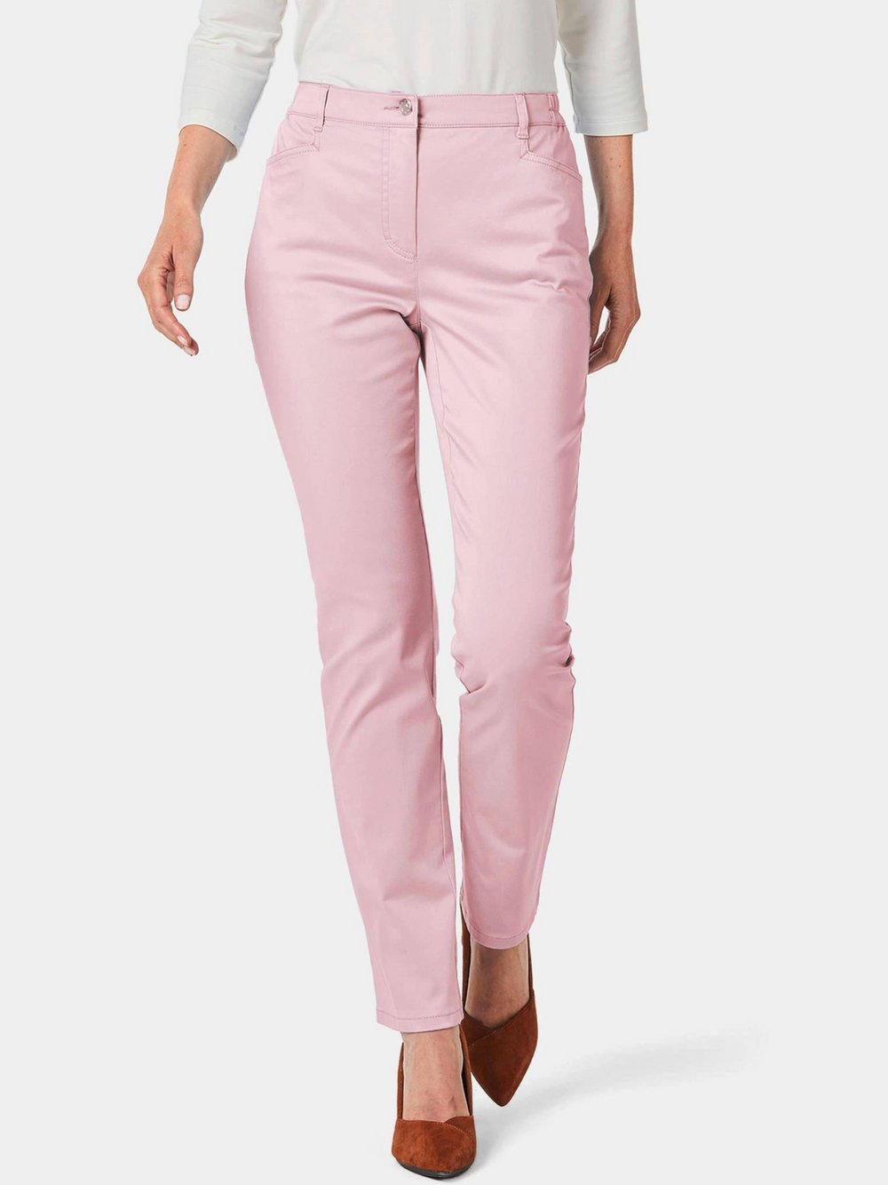 Goldner Baumwollhose CARLA Damen Baumwolle