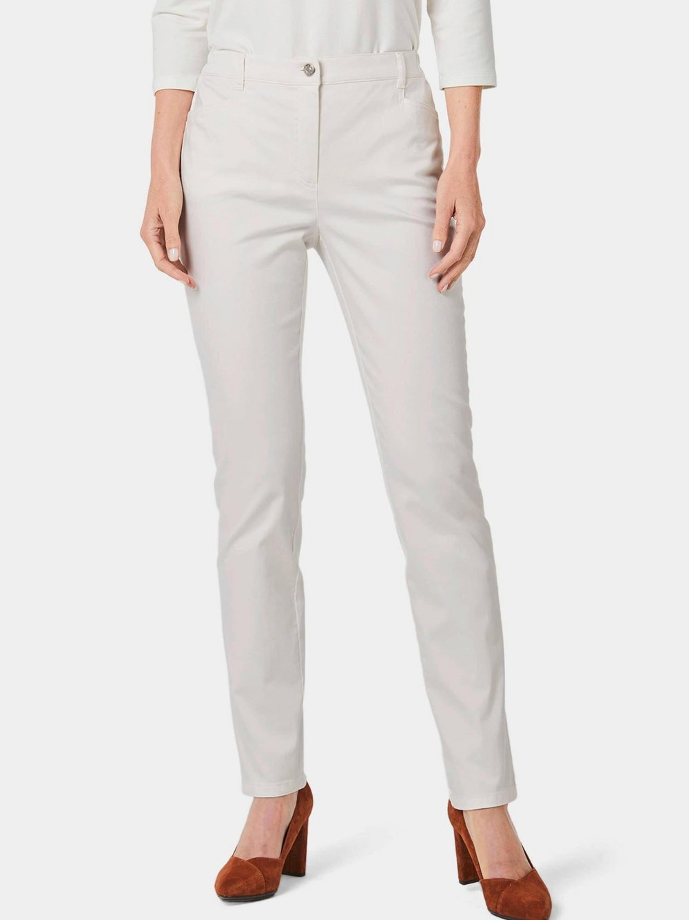 Goldner Baumwollhose CARLA Damen Baumwolle