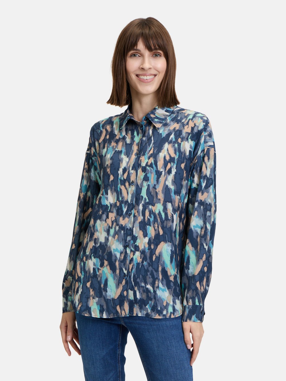 Betty & Co Hemdbluse Damen Viskose gemustert