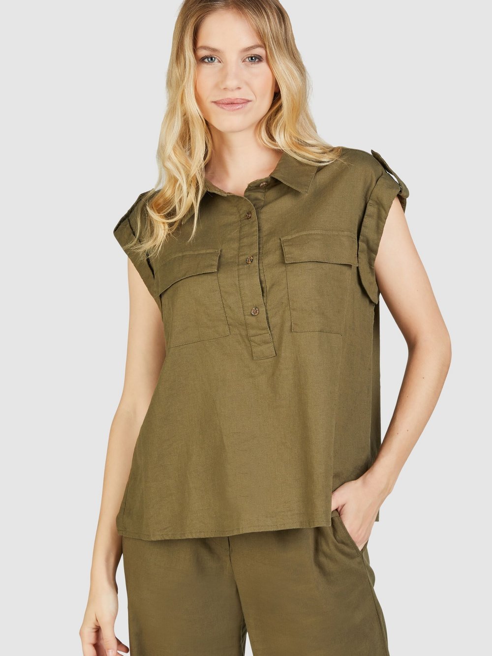 Navigazione Bluse Damen Leinen