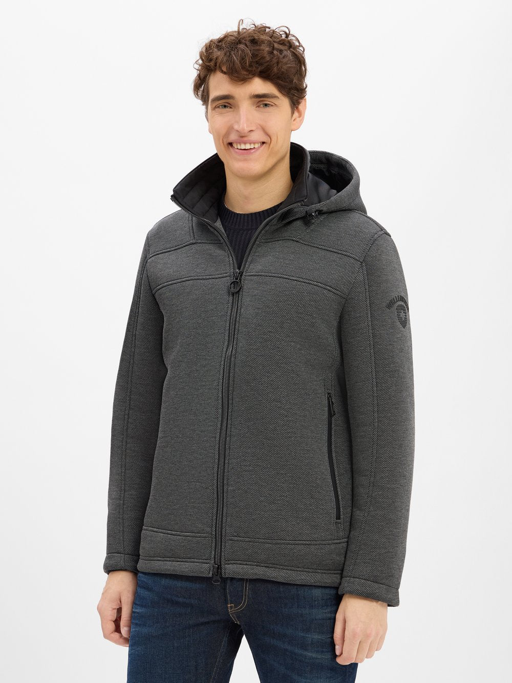 Wellensteyn Kapuzenjacke Herren gestreift