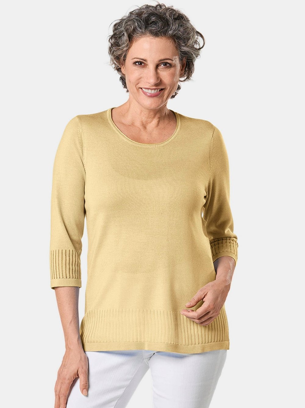 Goldner Pullover Damen