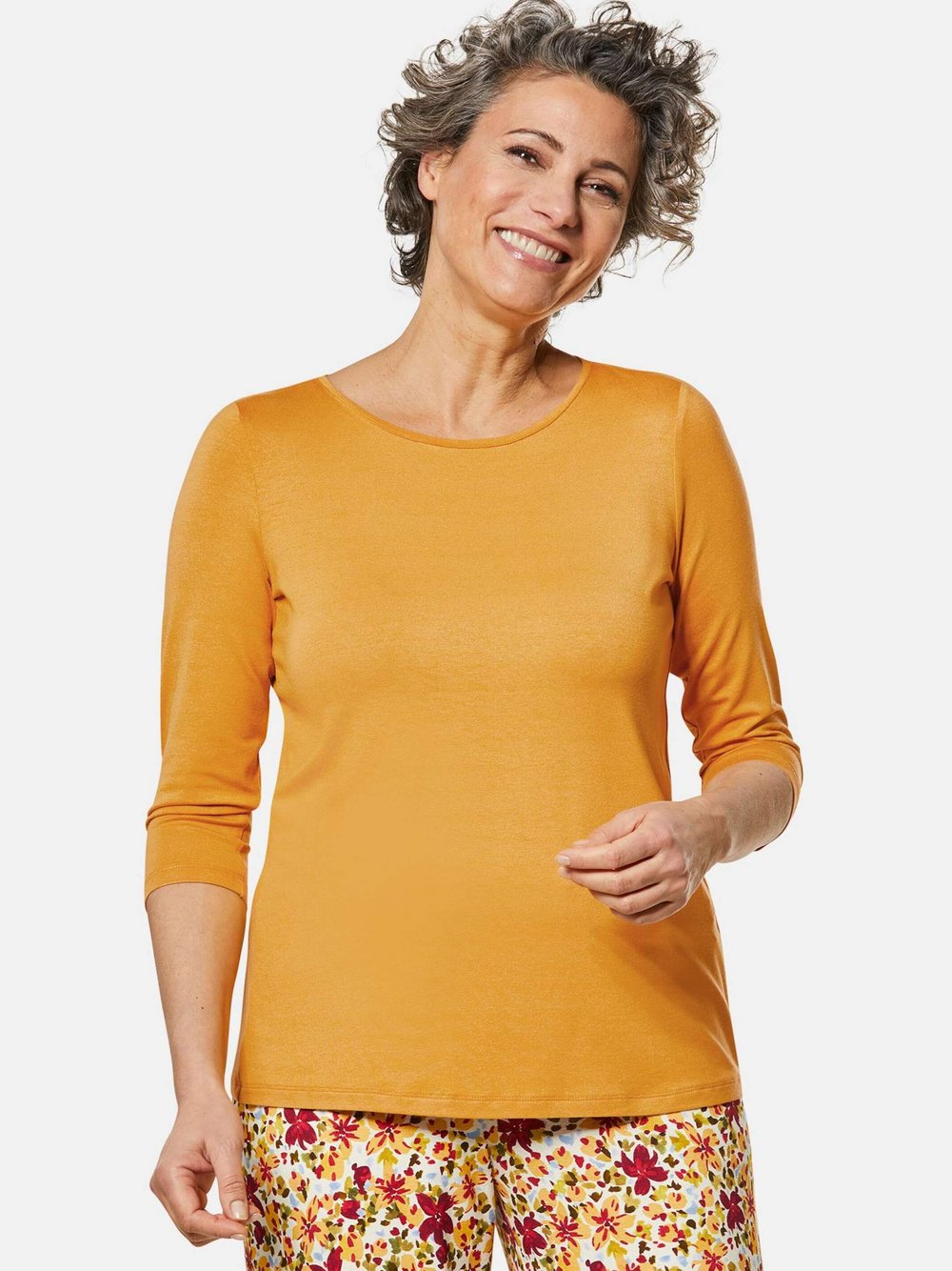 Goldner Shirt Damen Viskose