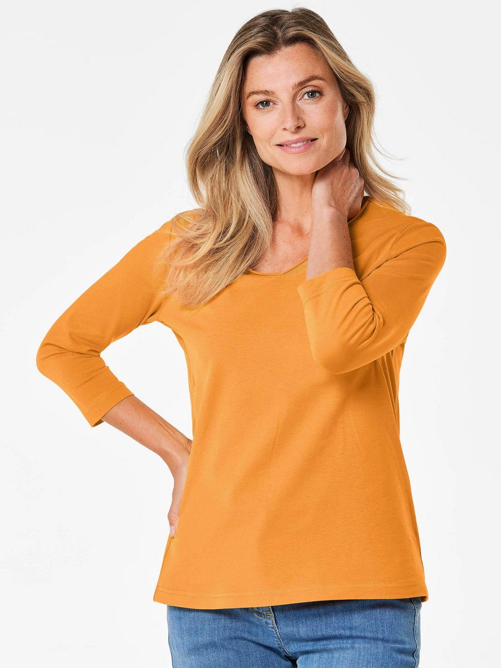 Goldner Shirt Damen Baumwolle