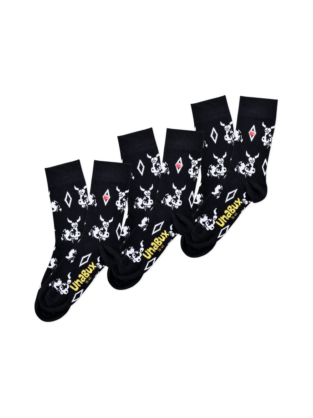 Unabux Freizeitsocken Damen Jersey bedruckt