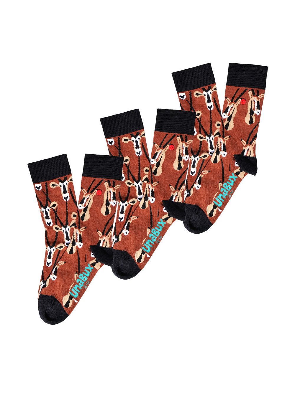 Unabux Freizeitsocken Damen Jersey bedruckt