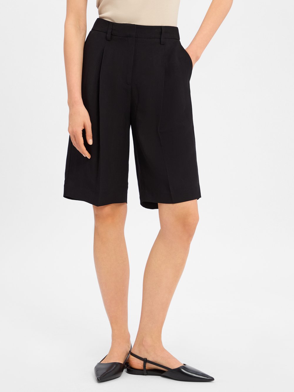 Someday Bermuda mit Leinen-Anteil Damen Viskose