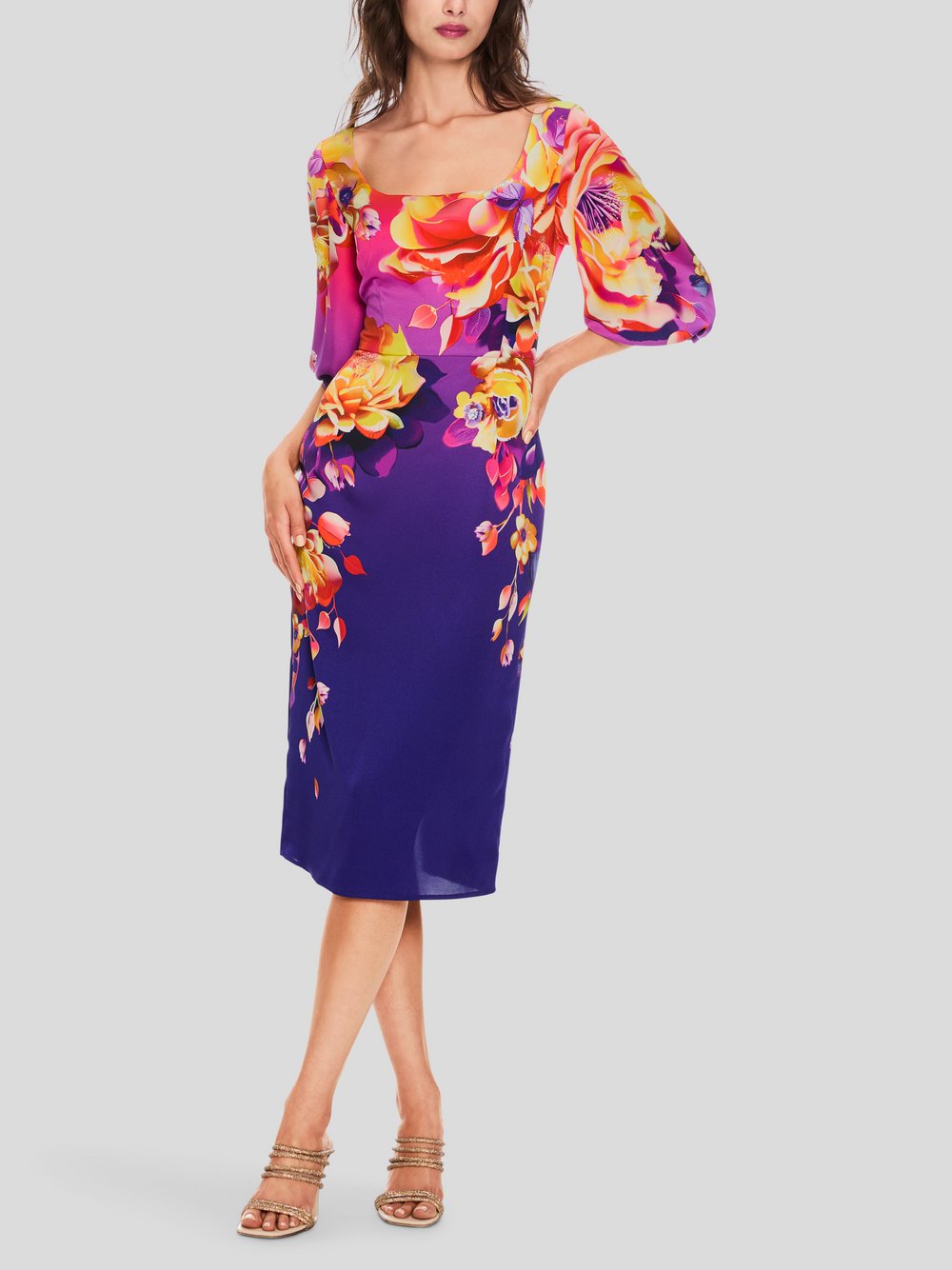 Marc Cain Kleid Damen Polyamid gemustert