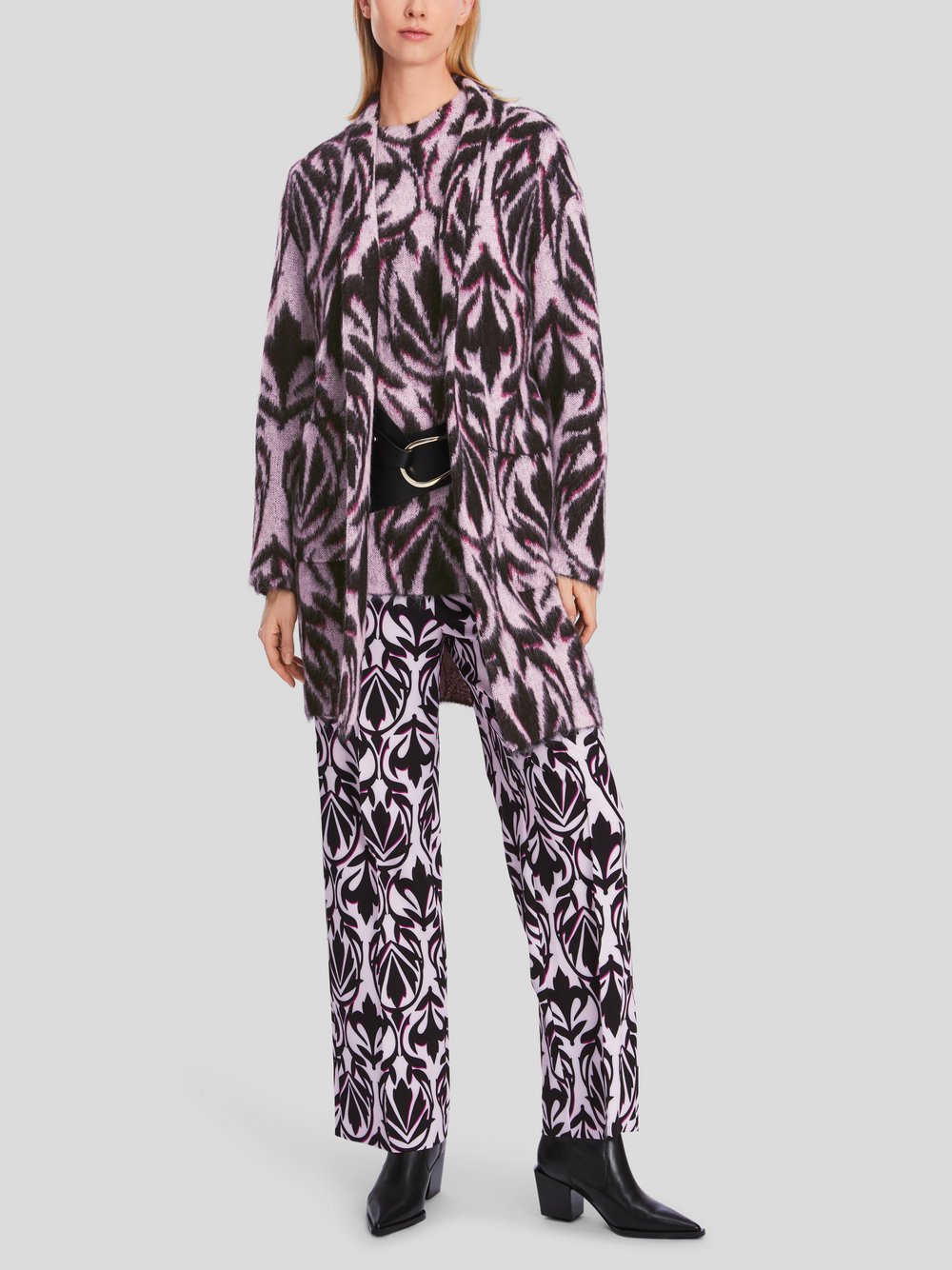 Marc Cain Mantel Damen Wolle gemustert