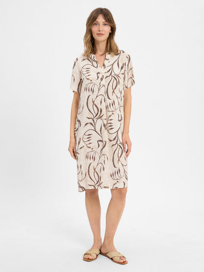 soyaconcept® Kleid Damen Viskose gemustert
