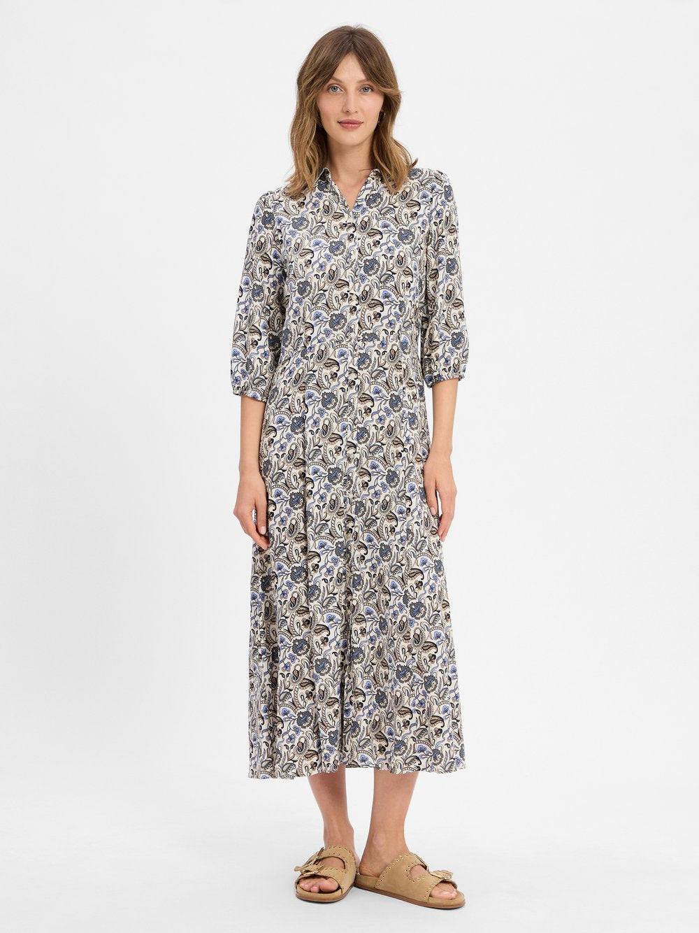 soyaconcept® Blusenkleid Damen Viskose gemustert