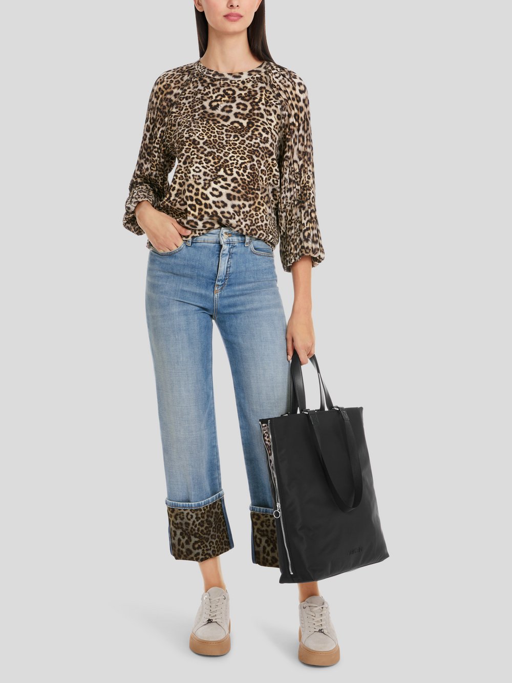 Marc Cain Blusenshirt Damen Baumwolle gemustert