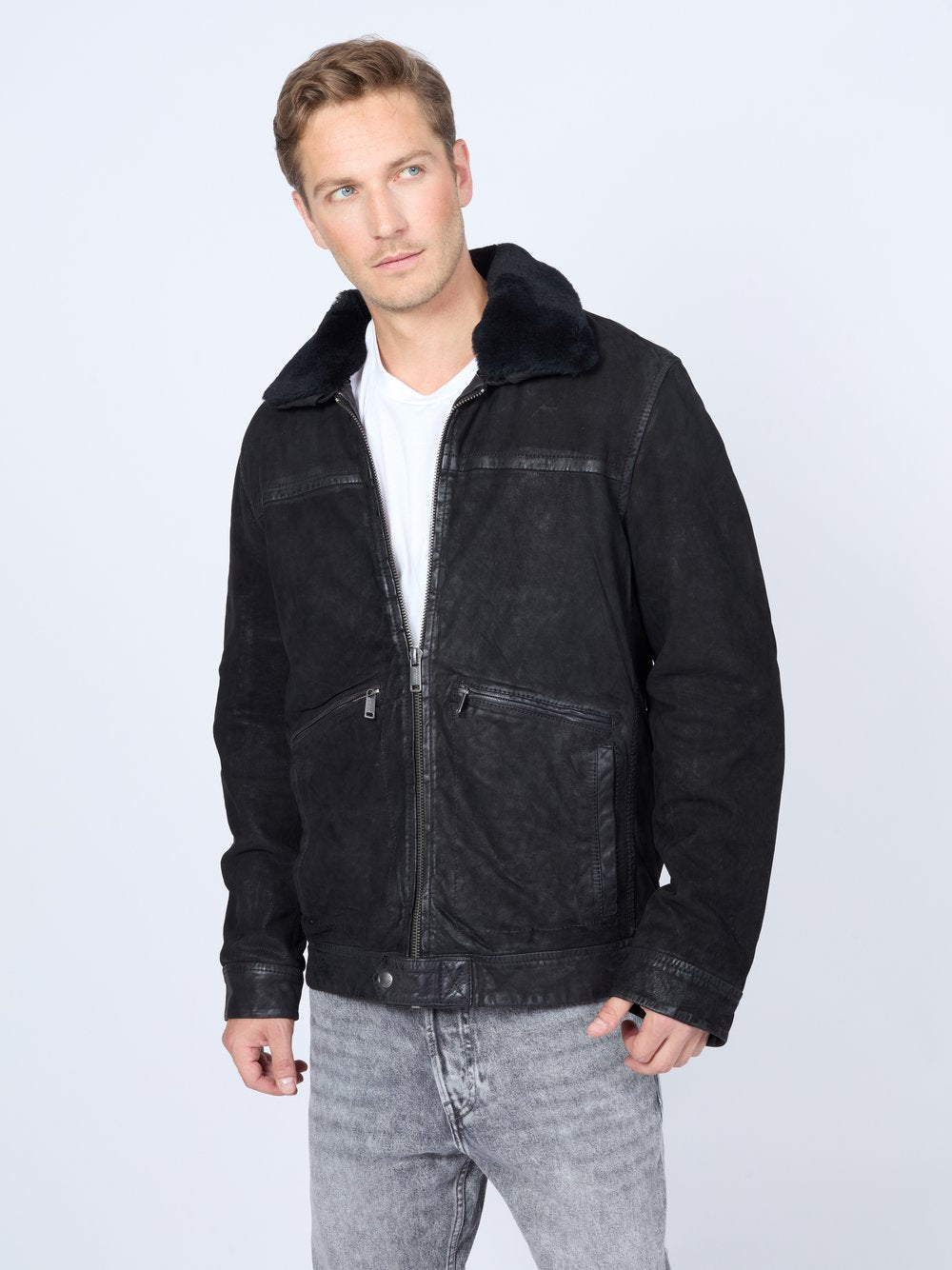 Mustang Lederjacke Herren