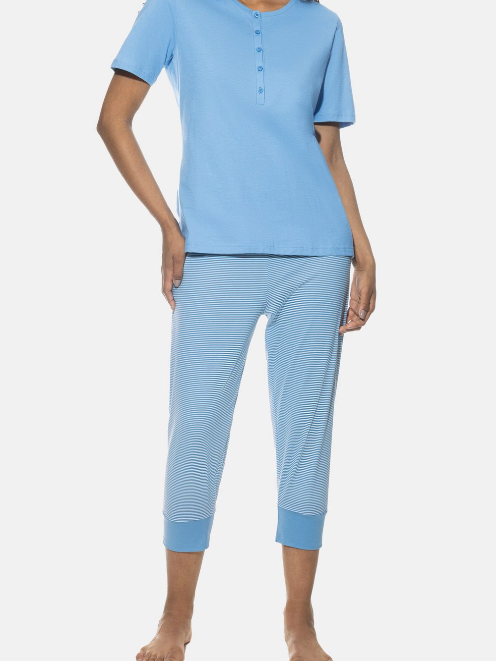 Mey Schlafanzug Damen Baumwolle gestreift