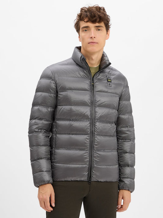 Blauer Daunen-Steppjacke Herren