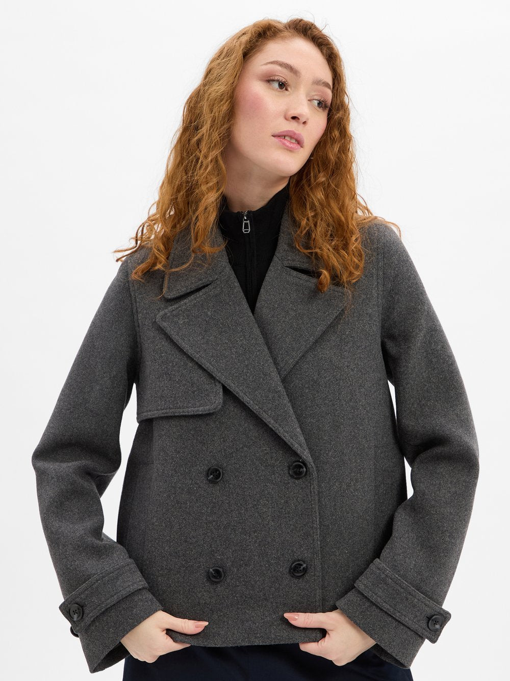 Samsøe Samsøe Wolljacke Damen Wolle meliert