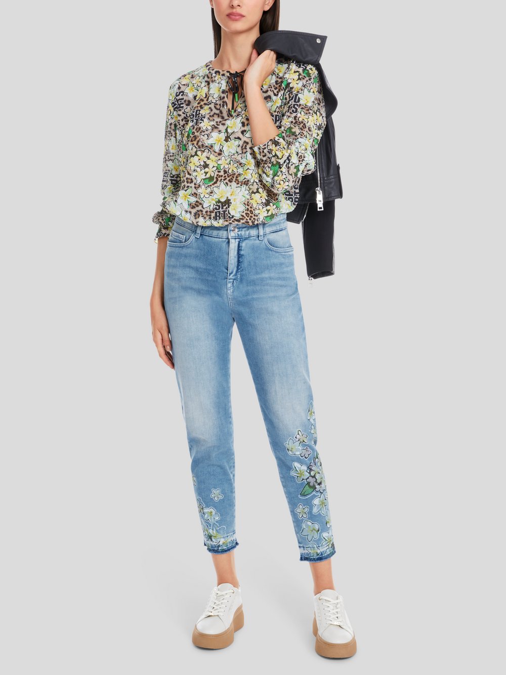 Marc Cain Jeans Damen Baumwolle gemustert