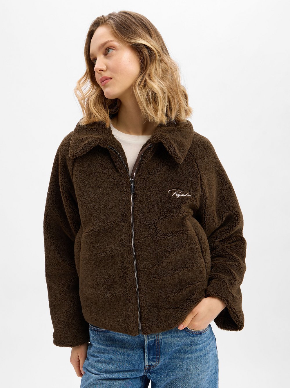 PEGADOR Teddyfell-Jacke Damen