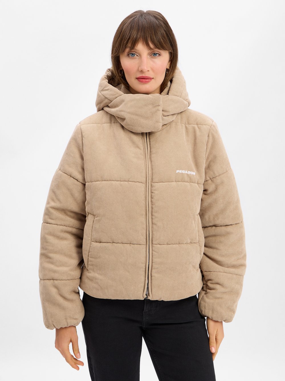 PEGADOR Pufferjacke Damen Cord