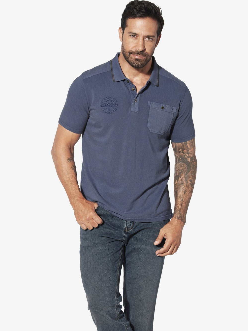 Jan Vanderstorm Tiefbundhose Herren Baumwolle