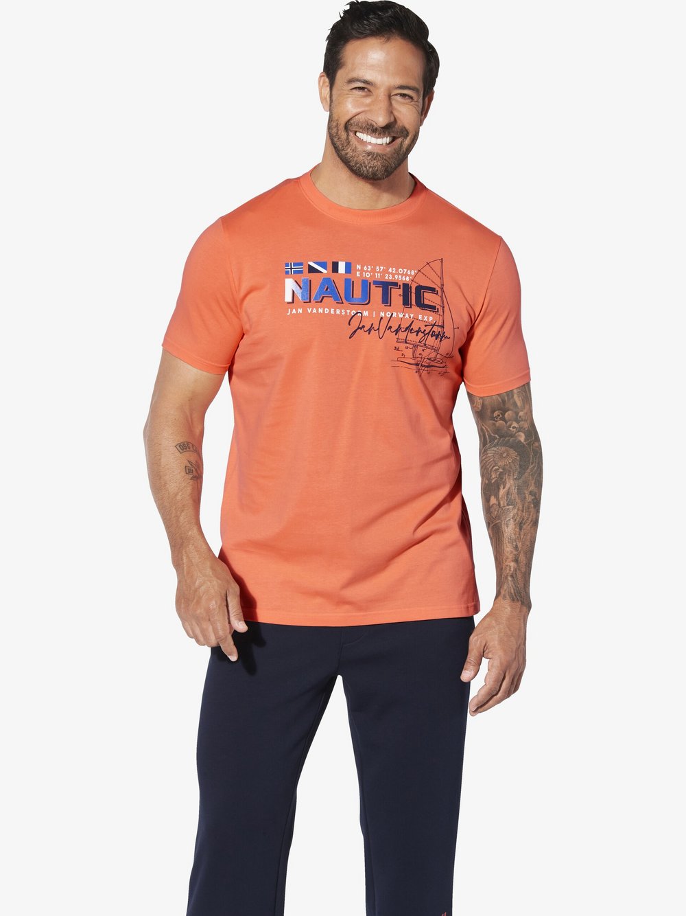 Jan Vanderstorm Tiefbundhose Herren Baumwolle