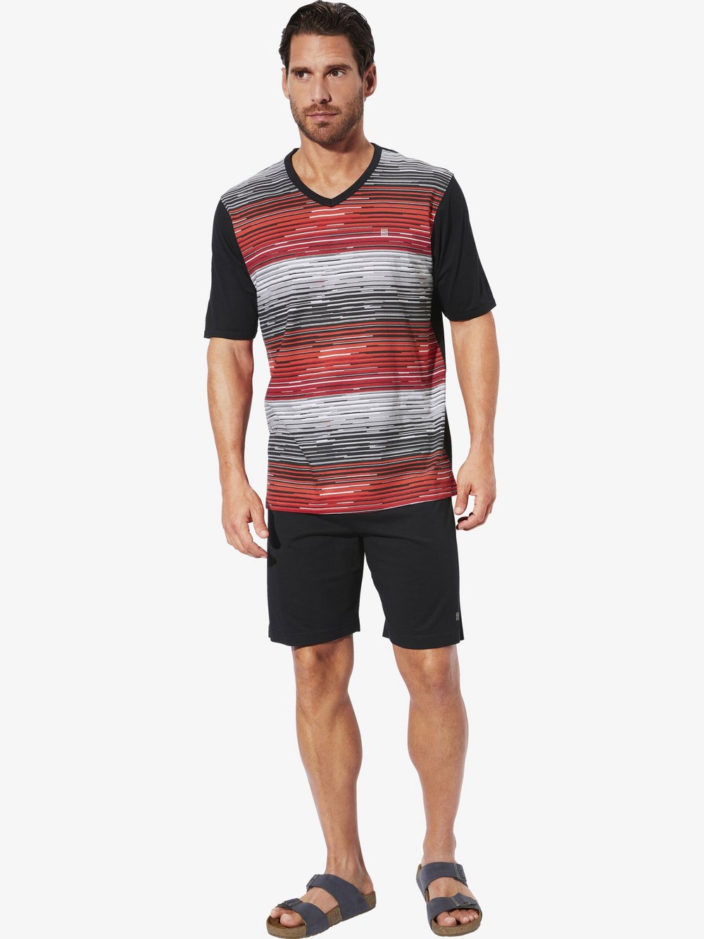 BABISTA 3 tlg. Schlafanzug Herren Baumwolle kariert