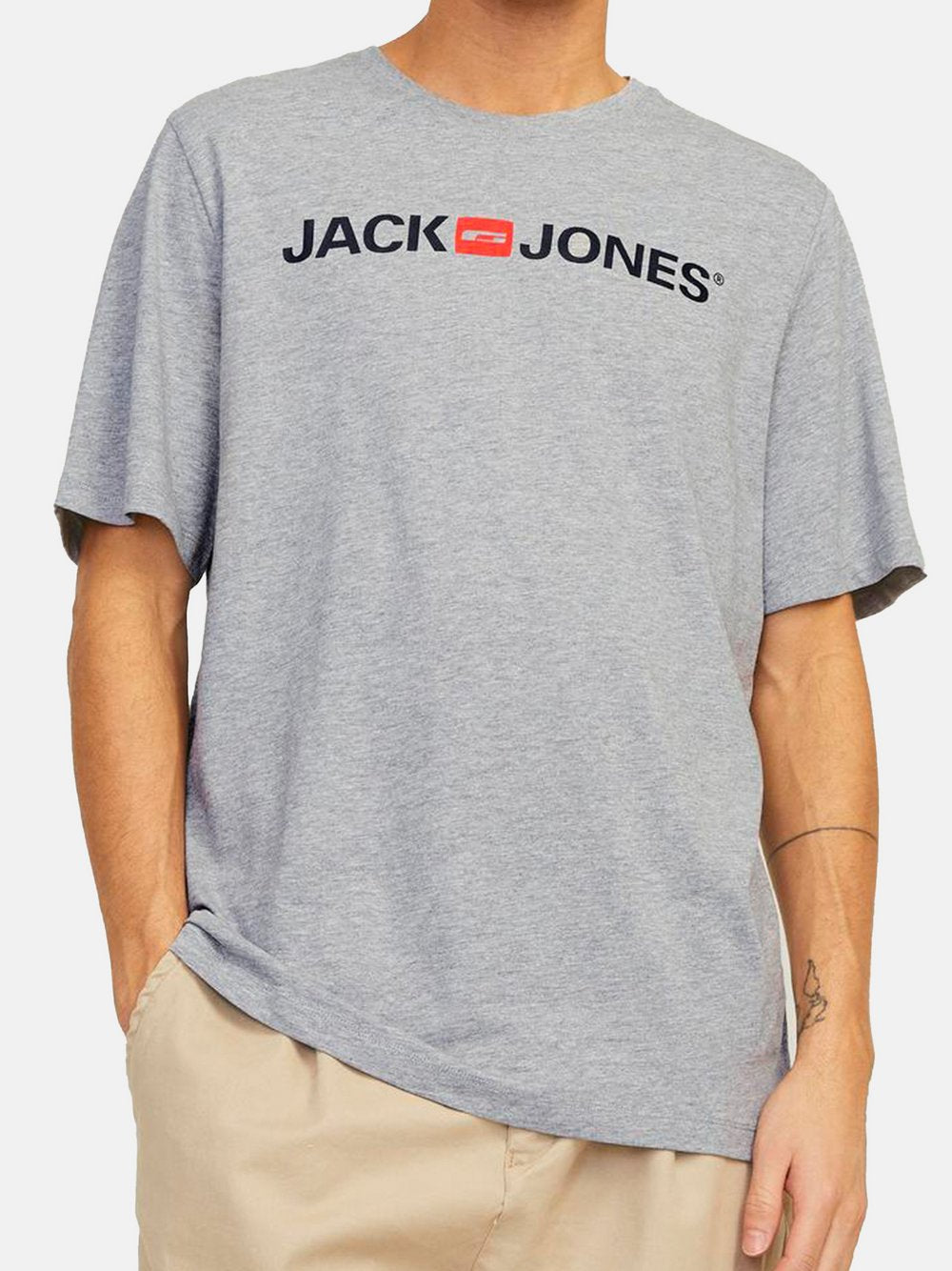 Jack & Jones T-Shirt Herren Baumwolle gemustert