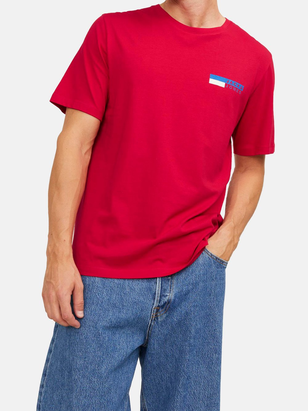 Jack & Jones T-Shirt Herren Baumwolle gemustert