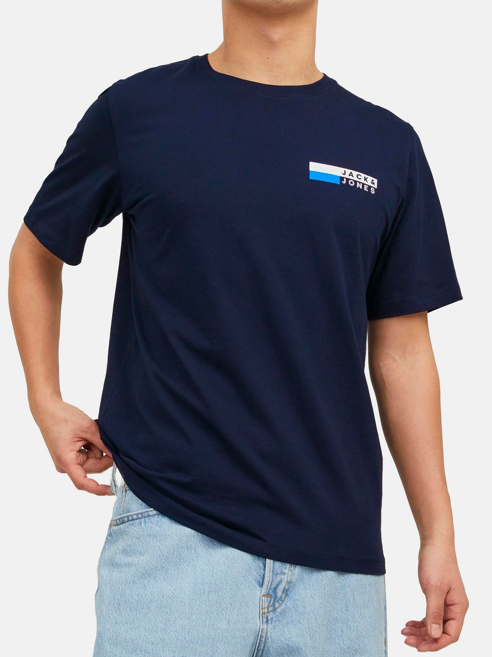 Jack & Jones T-Shirt Herren Baumwolle gemustert