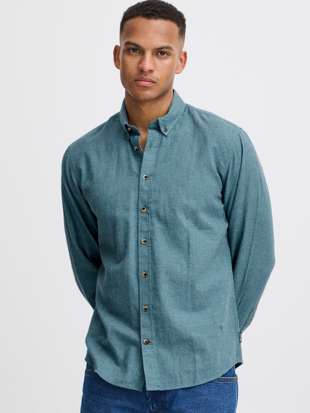 BLEND Langarmhemd Herren Regular Fit