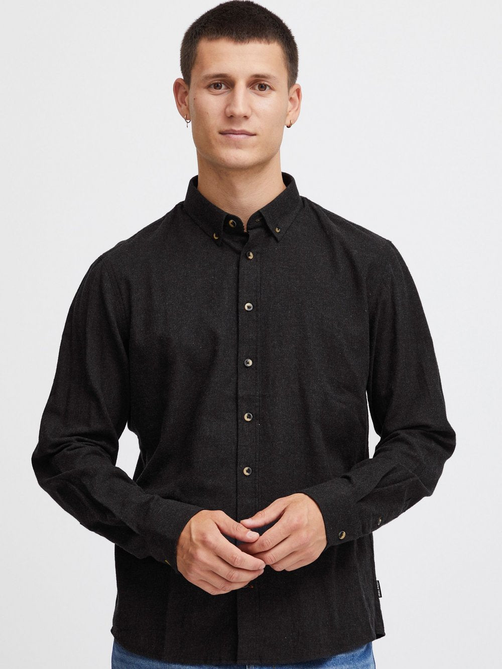 BLEND Langarmhemd Herren Regular Fit