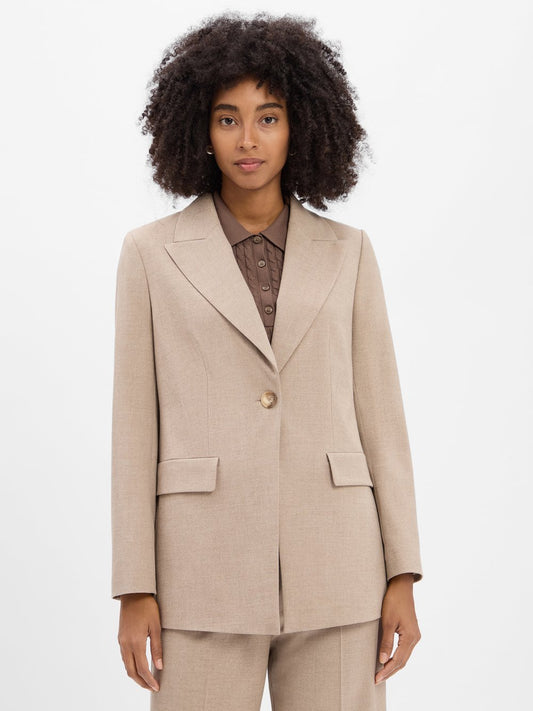 Marie Lund Langblazer Damen meliert