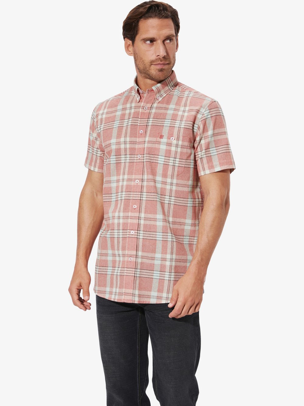 BABISTA 3 tlg. Schlafanzug Herren Baumwolle kariert