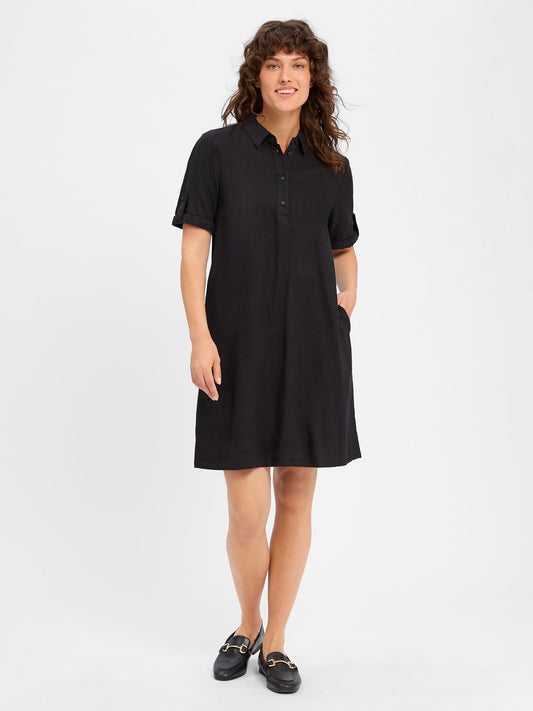 comma casual identity Kleid mit Leinenanteil Damen