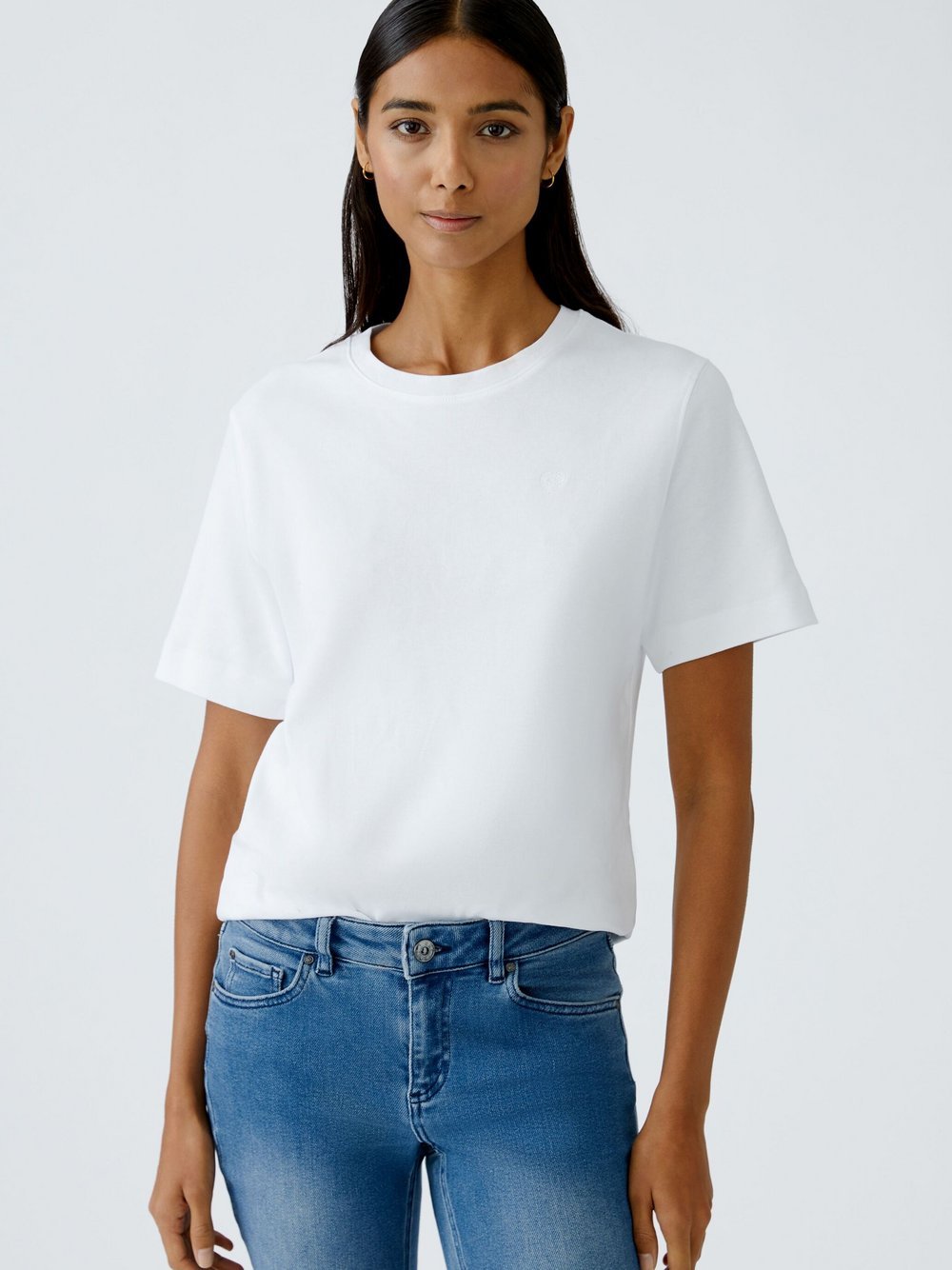 Oui T-Shirt Damen Baumwolle