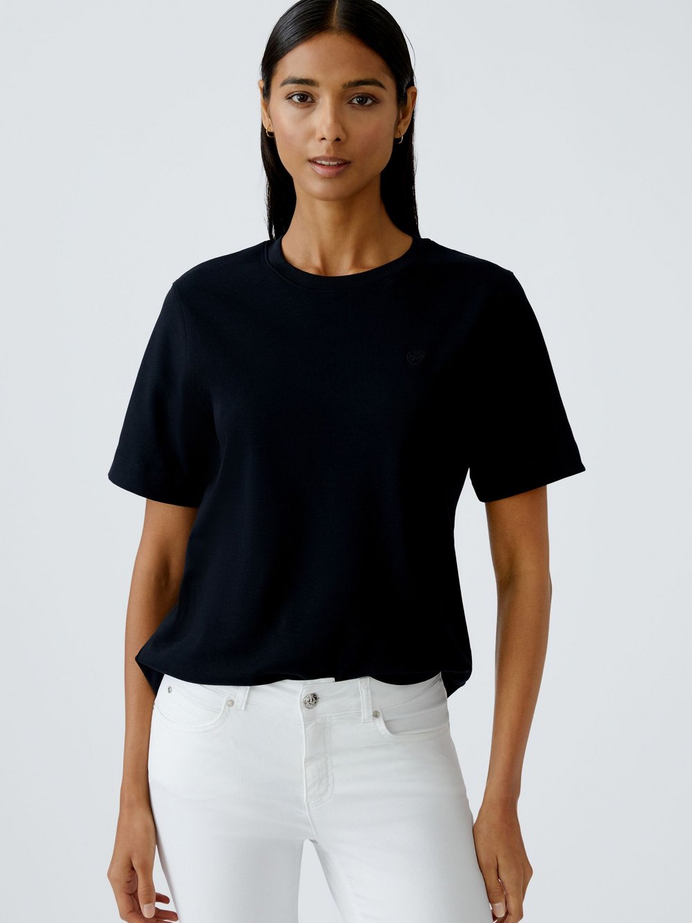 Oui T-Shirt Damen Baumwolle