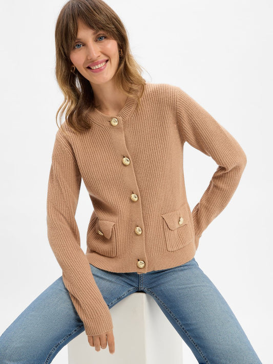 JOOP! Strickjacke mit Cashmere-Anteil Damen Grobstrick