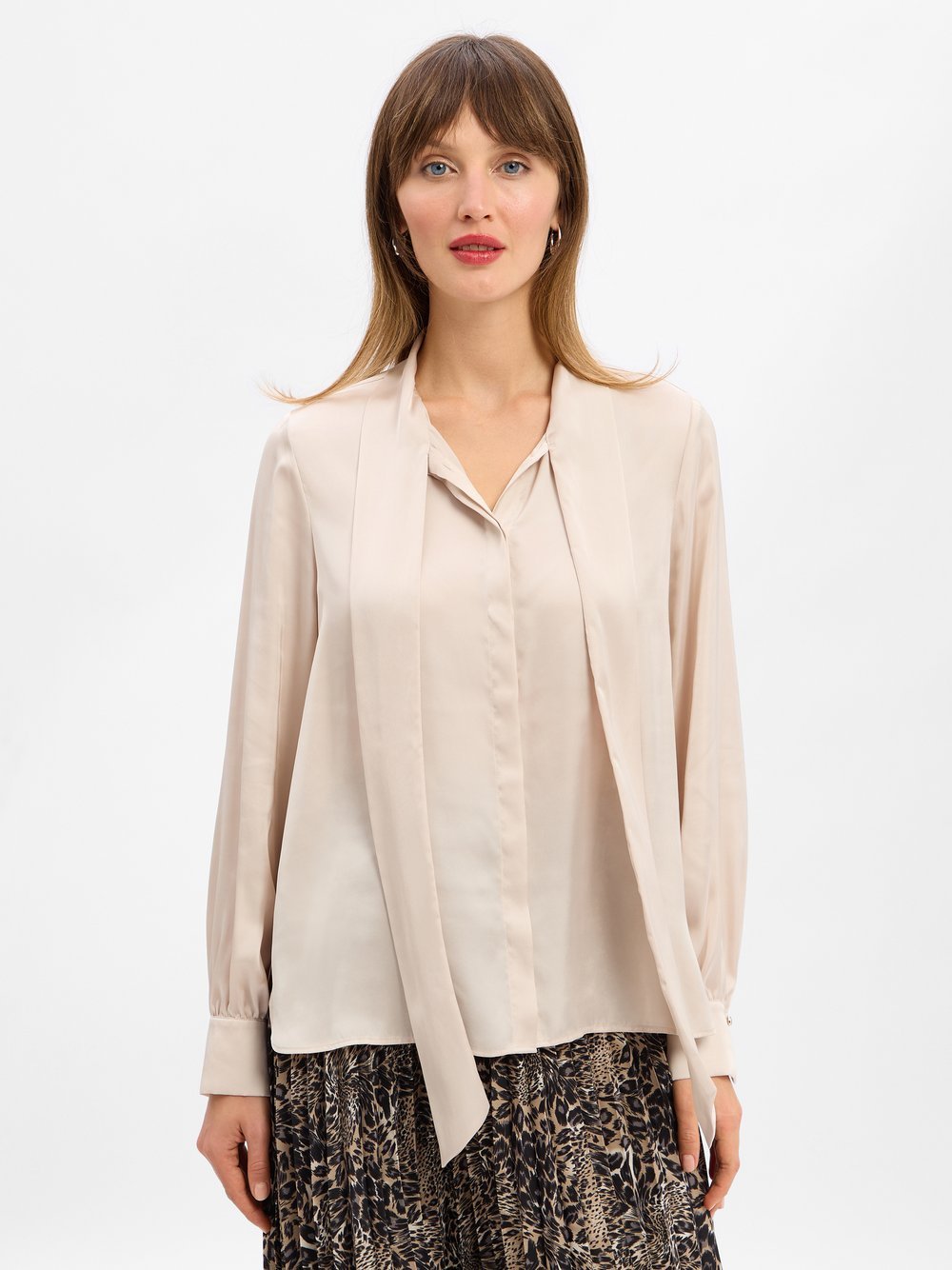 JOOP! Schluppenbluse Damen Satin