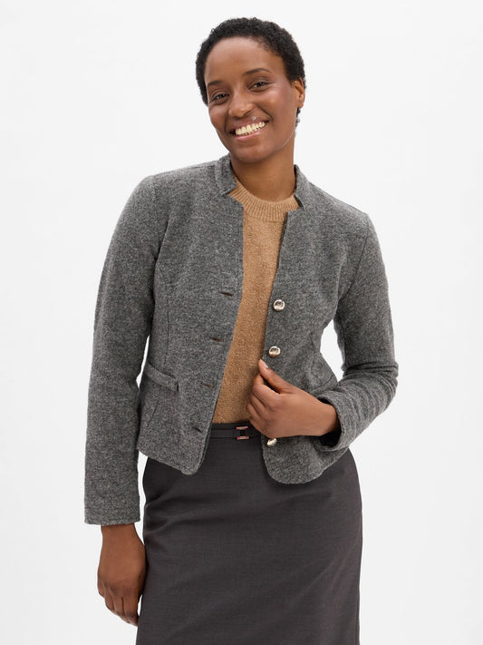 JOOP! Strick-Janker mit Woll-Anteil Damen Wolle meliert