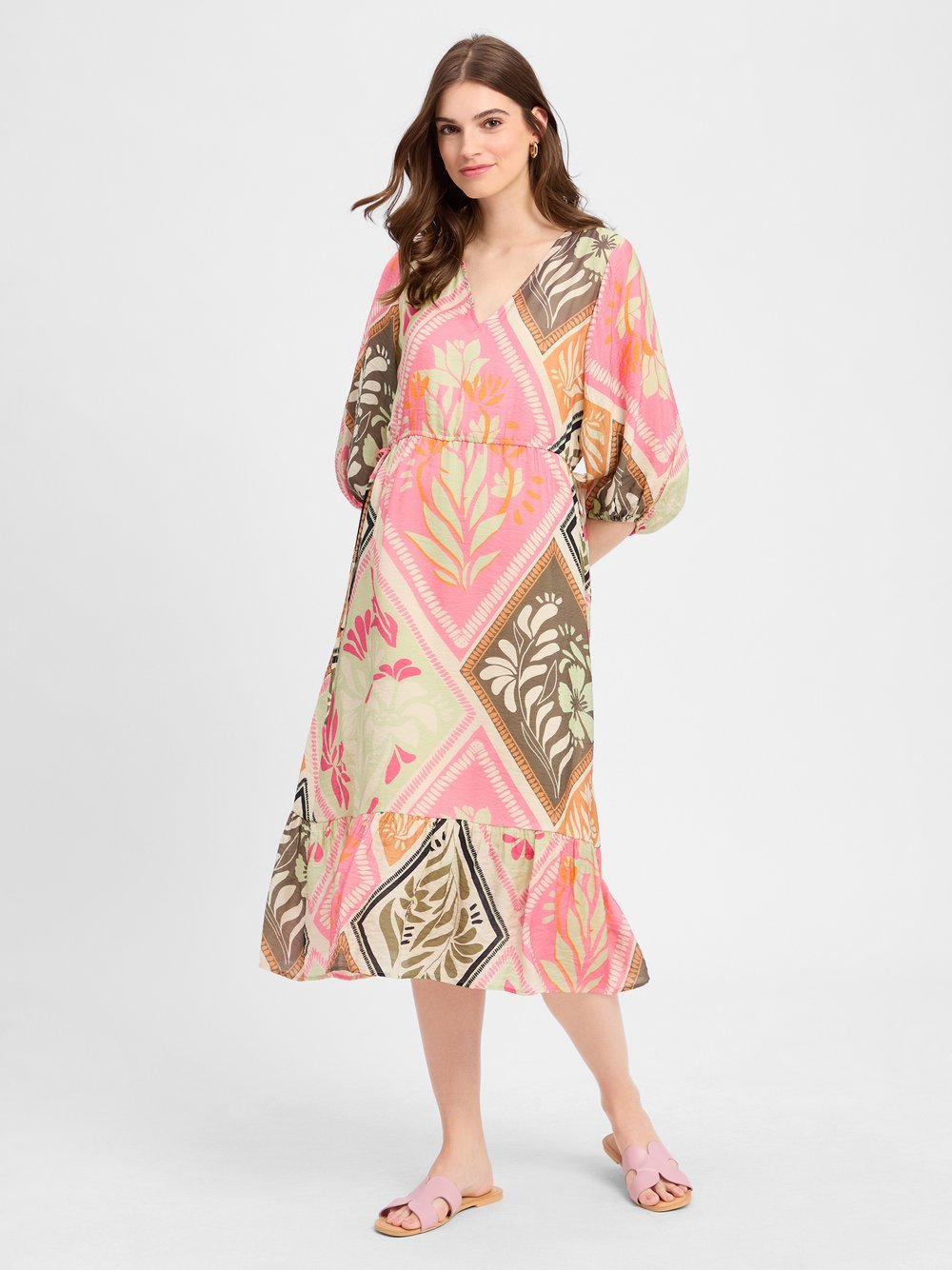 comma Kleid Damen Polyamid gemustert