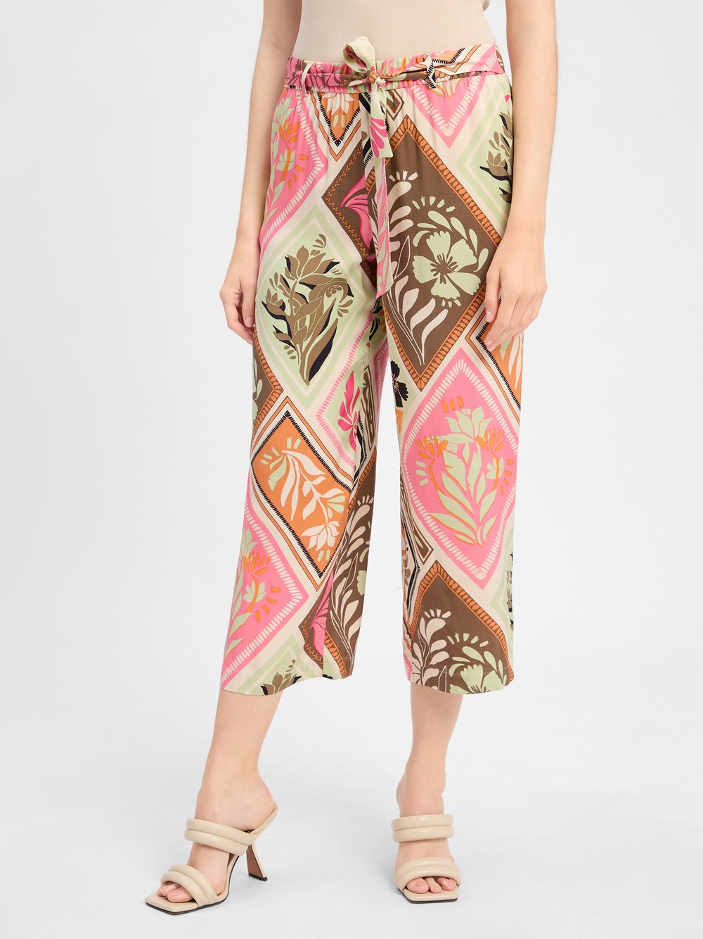 comma Culotte Damen Viskose gemustert